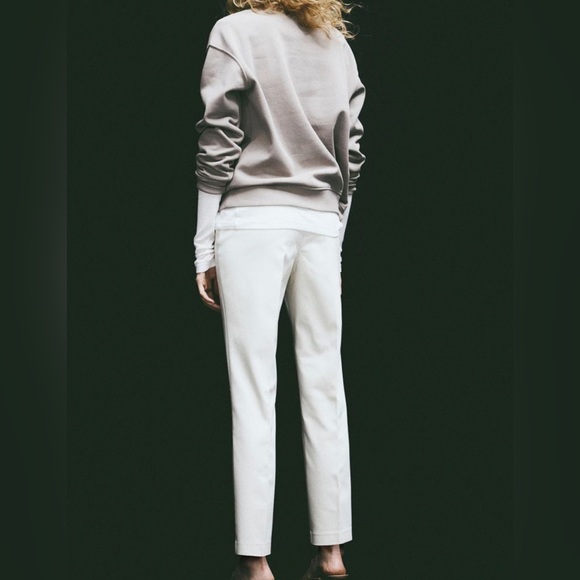 Cream Coloured Slacks from H&M in Size 10 - Picture 4 of 7